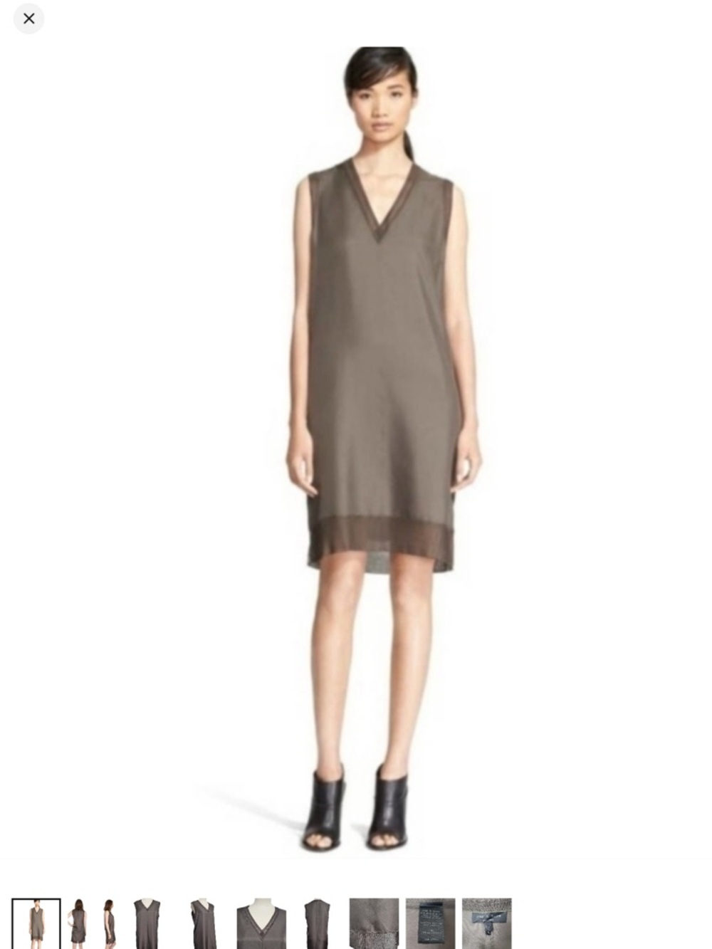 Rag & Bone Women’s XXSmall Olive Green 100% Silk Dress  Gorpcore NWT Retail $393